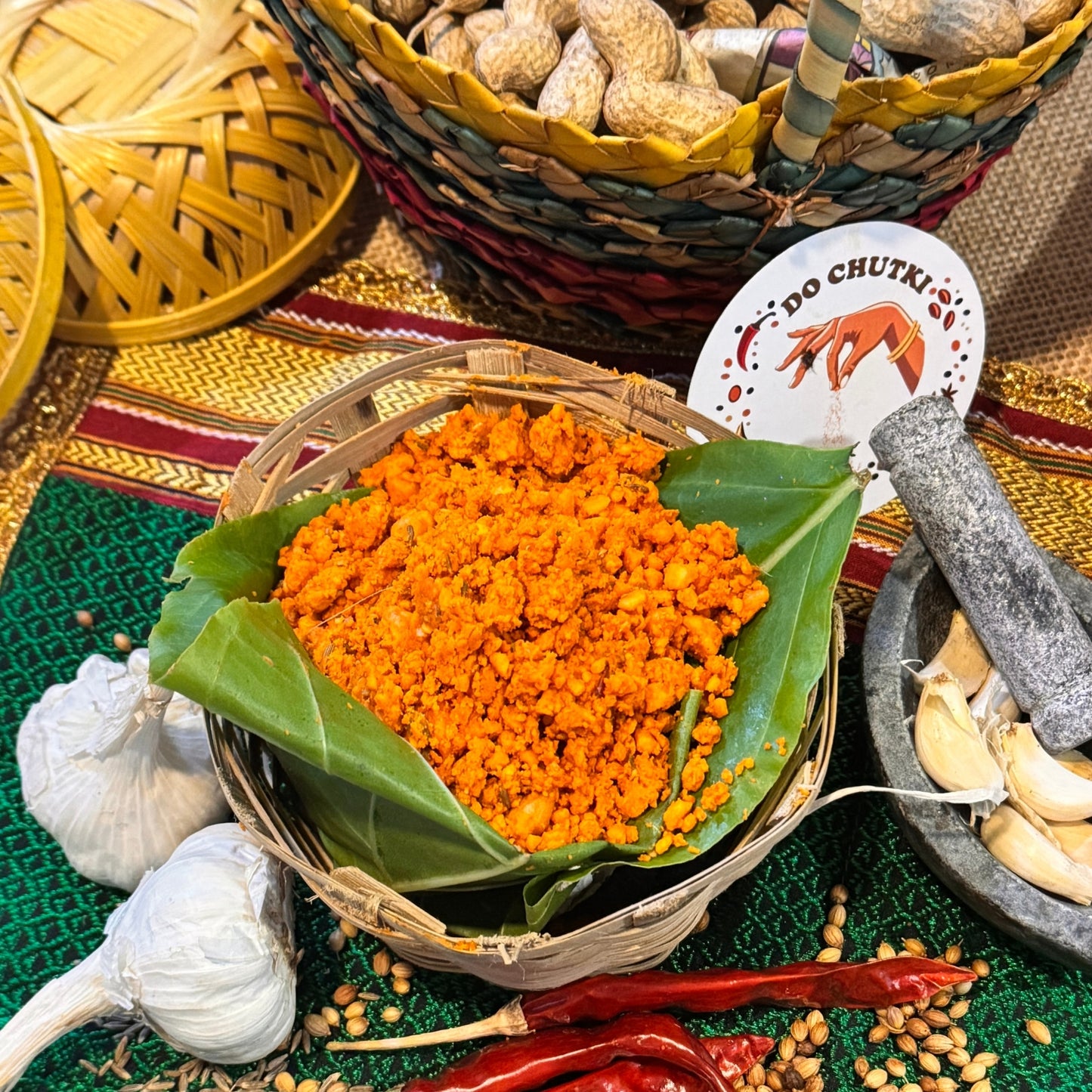 Solapuri Lehsun Shengdana Chutney