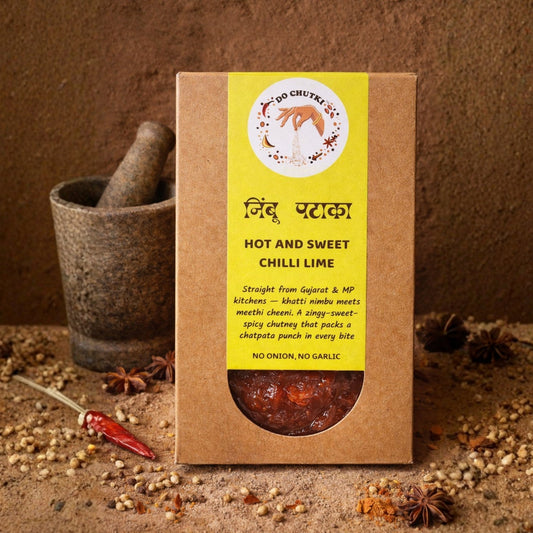 Nimbu Pataka - Nimbu Chutney with Paratha