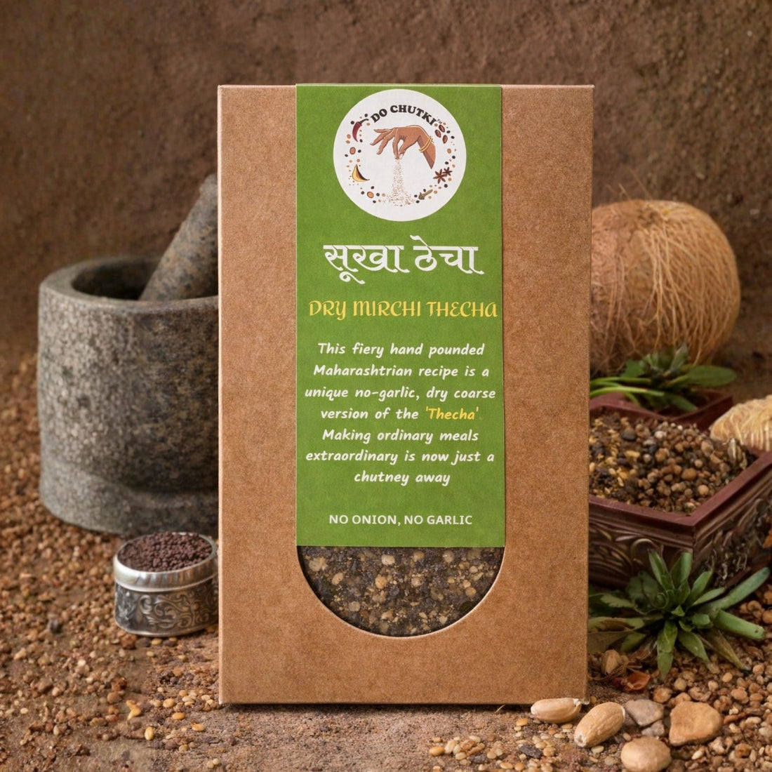 Sookha Thecha - Paneer Thecha Stuffed Paratha