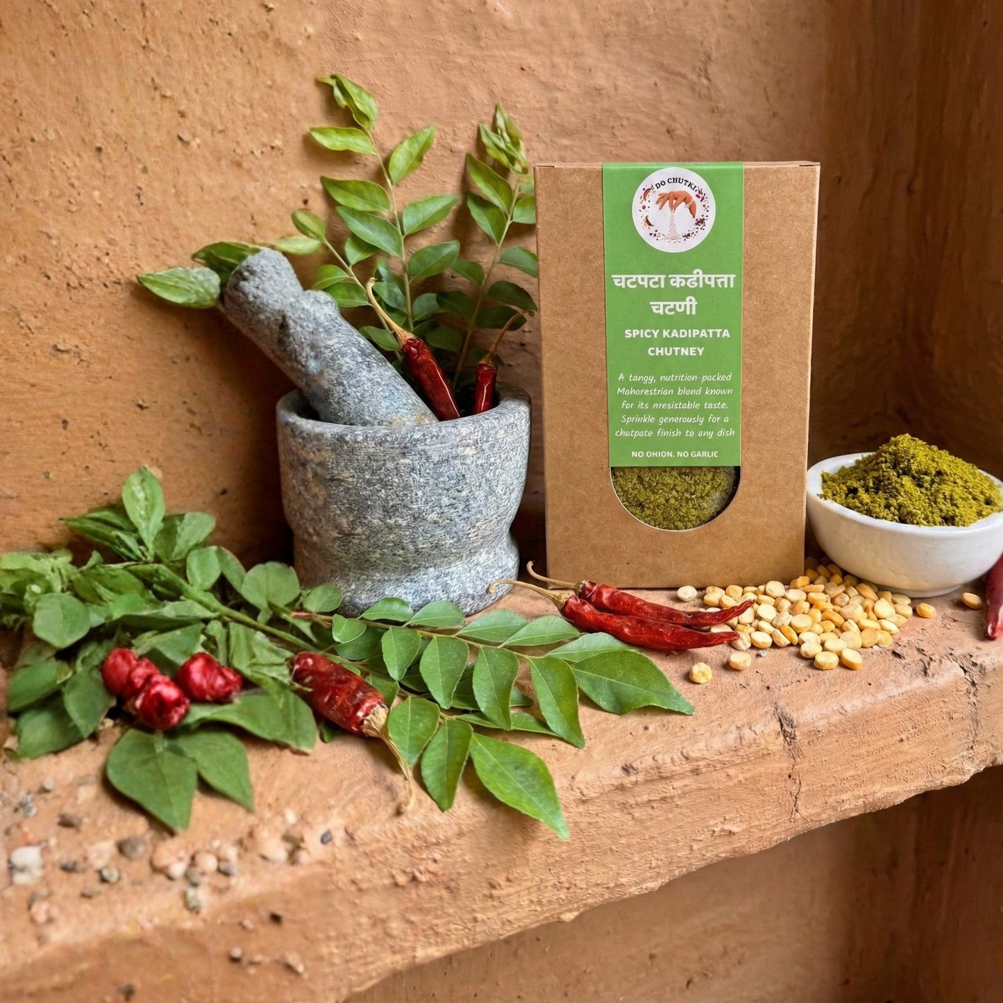 Chatpata Kadipatta Chutney